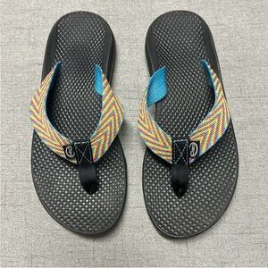 Colorful Chevron Flip Flops